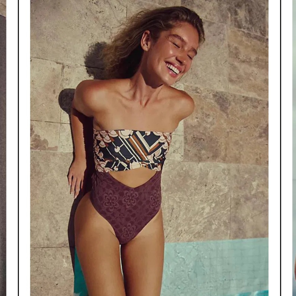 NEW Free People free-est Miley One-Piece Swimsuit - Picture 3 of 9